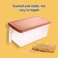 thumbnail image 4 of Teissuly Clearance Large, Plastic Transparent Covered Refrigerator Vegetable And Fruit Sorting Storage Food Storage Box, Rectangular Refrigerator Drawer Organizer, Fresh Box(Pink, ) Teissuly WER202308290464, 4 of 7