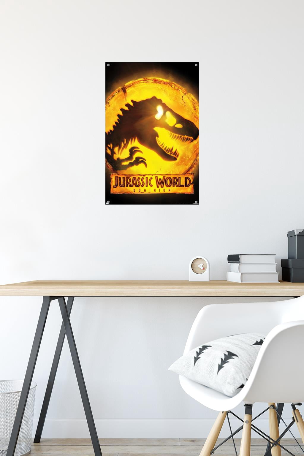 Jurassic World: Dominion - Logo One Sheet Wall Poster with Push Pins, 14.725" x 22.375"