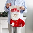 thumbnail image 3 of Christmas Stocking Sack Xmas Gift Candy Bag Santa Snowman Kids Gift Christmas Tree Hanging Decor, 3 of 5
