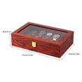 thumbnail image 2 of CNCEST 12 Slots Wooden Watch Display Box Case Jewelry Storage Rack Organizer Holder, 2 of 8