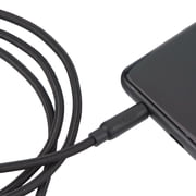 onn 6ft 3.5mm Aux to Aux Braided Audio Cable, Black
