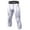 White, variant on MarinaVida Men Compression Shorts 3/4 Cropped Pants Gym Clothes Base Layers Running Tights Leggings