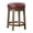 Red+Brown, variant on Black Faux Leather 2 - Piece Round Swivel Counter Stools / Provide Comfort in Dining Room