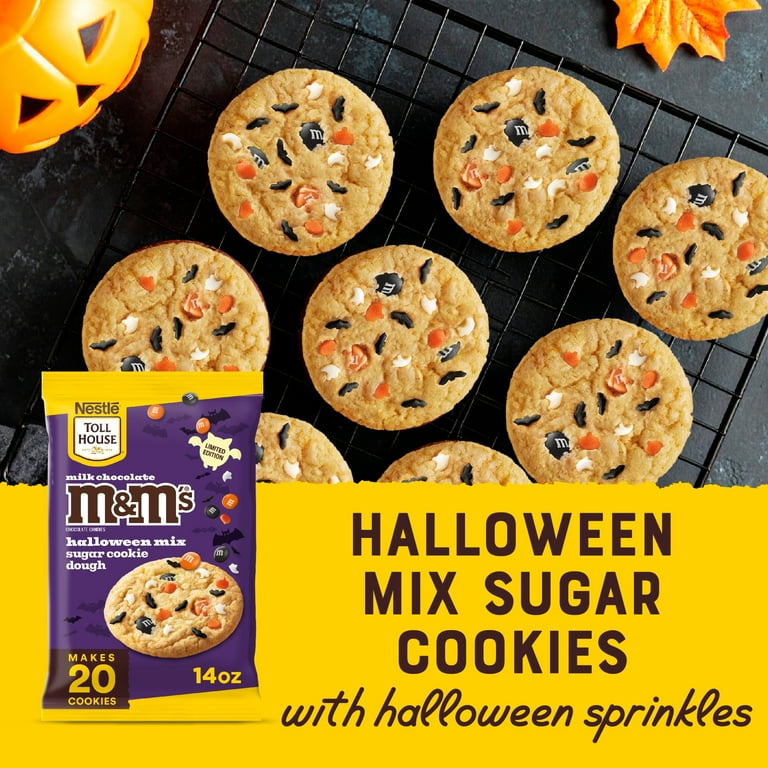 Nestle Toll House M&M's Ghoul’s Mix Milk Chocolate Sugar Cookie Dough, 1 Package, 14 oz
