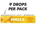 HALLS Relief Honey Lemon Cough Drops, 20 Packs of 9 Drops (180 Total