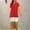 Red Casual Dresses for Women 2023, variant on Dyegold Sundresses for Women Casual Beach - Maxi Sun Dresses Women V-Neck Short Sleeve Color Block Casual Loose Flowy Fashion Party Long Tshirt Sundresses