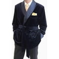 thumbnail image 2 of Men's Black Velvet Robe's Smoking Jackets Christmas Evening Paryy Wear Smoking Jackets Coat&nbsp;, 2 of 5