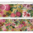 thumbnail image 6 of Soimoi Cotton Canvas | 56" Wide, Sold by 5 Yard | Fruits Pattern - Ochre | Durable Medium Weight Fabric for Bags, Curtains, Crafts & Dcor, 6 of 7