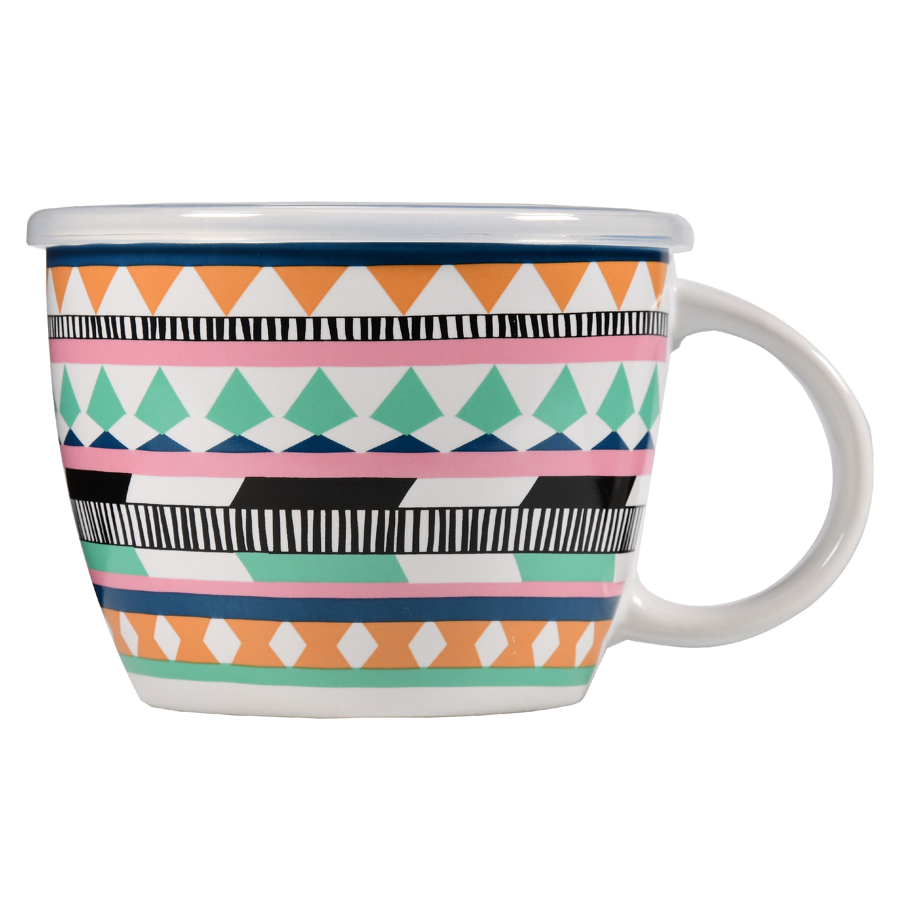 Aztec Bowl Mug W Lid