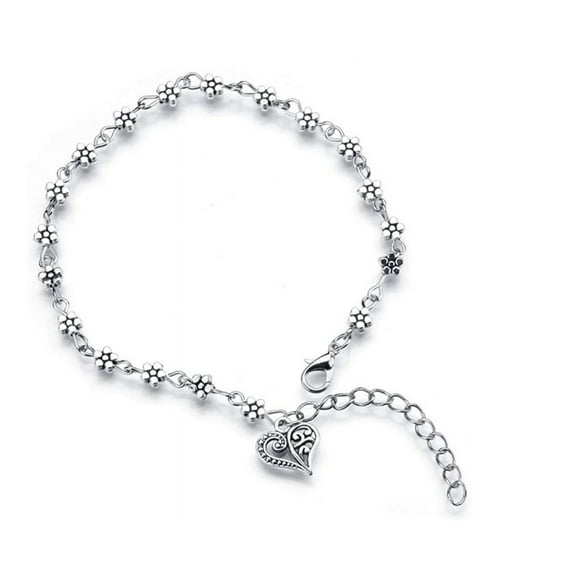 AYYUFE Women Boho Turquoise Anklets Chain Bracelet Delicate Flower Anklet Chain Ankle Bracelet Barefoot Sandal Foot Bracelet for Summer Beach