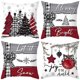thumbnail image 2 of Funda de cojín navideña de 45 cm, funda de almohada, adornos navideños 2024 para el hogar, decoración navideña de Año Nuevo 2023 Noel, 2 of 5