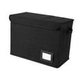 thumbnail image 1 of Caja de almacenamiento de cómics, archivador portátil, soporte para documentos, para revistas de colección Negro, 1 of 9
