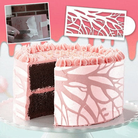 

NIUREDLTD DIY Valentine s Day Retro Hollow Spray Flower Template Cake Lace Decoration
