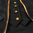 thumbnail image 6 of Tailcoat Tuxedo Jacket, Pirate Coat, Frock Coat Magician, Vampire Costume, Mens Pirate Coat Steampunk Tailcoat Halloween | Medieval Gothic Vampire Frock Coat, Joker Costume , Theme Party, Black L, 6 of 7