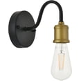 thumbnail image 7 of Serif 1 light brass and black Wall Sconce, 7 of 7