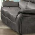 thumbnail image 4 of Furniture of America Caddo Upholstered Fabric Dark Gray Reclining Loveseat, 4 of 5