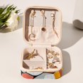 thumbnail image 6 of Dog Travel Portable Square Jewelry Stand, Earring Organizer, Ring Storage, Necklace Holder, Bracelet Stand - Suitable for Girls and Women, Travel Organizer Jewelry Boxes, 6 of 6