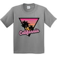thumbnail image 3 of Inktastic California with Triangle and Palm Trees Youth T-Shirt, 3 of 5