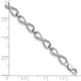 thumbnail image 2 of 925 Sterling Silver Polished Diamond Bracelet Link Bracelet for Women - .16 dwt, 2 of 2