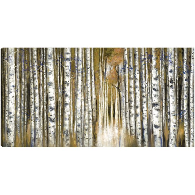 Cuadro Decorativo - Abedul Momento Oro Jr Impresión en canvas, estrechado