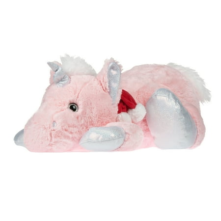 Holiday Time Pink Unicorn Plush, 28"