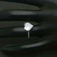 thumbnail image 3 of Lacie Heart Engagement Ring Sterling Silver Clear Cz Women Ginger Lyne Collection, 3 of 5