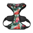 thumbnail image 5 of Lsque Palm Leaves Flamingo Dog Harness, No-Pull Pet Harness with 2 Leash Clips, Adjustable Soft Padded Dog Vest with Easy Control Handle for Large Dogs-X-Large, 5 of 9