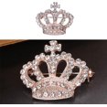 thumbnail image 4 of Corona de Princesa Corona de Diamantes de Imitación Pin de Aleación de Oro Rosa Corona Broche Ropa Ornamento Pin de Ropa para Mujeres Zefei Wu 9024735067894, 4 of 5