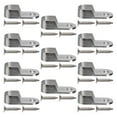 thumbnail image 1 of RomaMX 30Pcs Oval Closet Rod End Soportes Muebles Accesorios Armario Tubo Soporte Soporte Ropa Colgando soporte de barra (10 piezas de soporte y 20 piezas de tornillos), 1 of 8