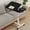 black, variant on Home Office Movable Overbed Table With Wheels, 23.6-37.4in Adjustable Height Overbed Table, Rolling Tray Table, Medical Bedside Desk With 0-90 Degrees Tilting Surface
