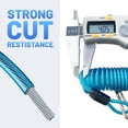 thumbnail image 4 of Trailer Breakaway Switch, 4 ft Breakaway Coiled Cable with Electric Break Switch, Stainless Steel Spring Towing Wire Electric Breakaway Switch with Pull Pin for Vehicle Truck RV Towing Trailer, 4 of 8