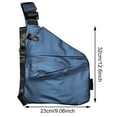 thumbnail image 2 of Slim Unisex Crossbody Bag - Left/Right Shoulder Travel Sling Pack - Secure Multi-Pocket Design for Essentials - for Outdoor Activities & Daily Use, 2 of 3