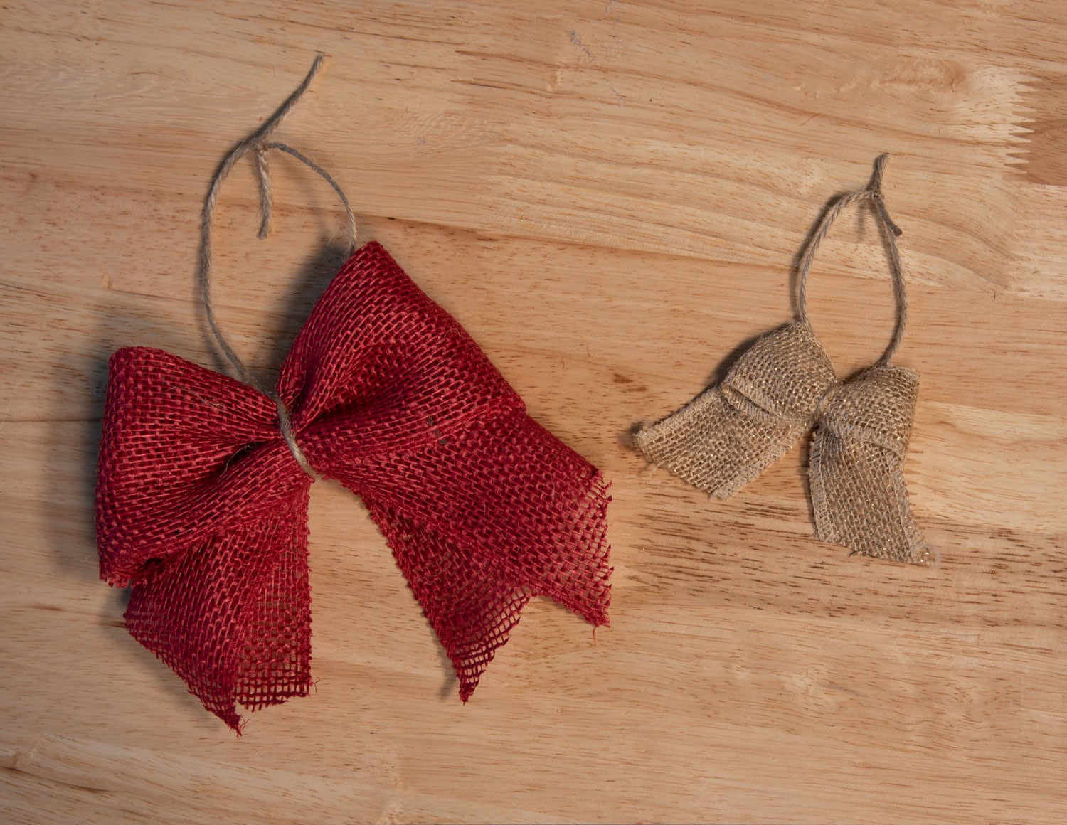 Love, Laugh, Craft Burlap Bows Project Kit, Precut Ribbon, Multi-Color