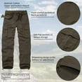 thumbnail image 3 of TRGPSG Men's Classic All Cotton Cargo Pants, 6-Pocket Work & Hiking Pants(No Belts)Camo,Size 40, 3 of 7