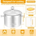 thumbnail image 2 of Glass Cooking Pot with Lid for Stove Top 1.9L/64.25oz Heat Resistant Glass Saucepan with Double Handles High Borosilicate Glass Simmer Pot Clear Cooking Pot for Soup Milk Sauce Pasta Noodle, 2 of 9