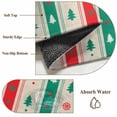 thumbnail image 6 of 5'x8' Area Rugs, Red Green Striped Christmas Indoor Outdoor Area Rug for Living Room Bedroom, Xmas Tree Snowflake Rustic Washable Bathroom Rugs Kitchen Floor Carpet Mats Home Decor Aesthetic, 6 of 8