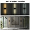 thumbnail image 3 of C Cattleya Black Dimmable Adjustable Color Temperature Chargeable Rotatable LED Indoor Wall Lamp with Touch and Remote Control, 3 of 7