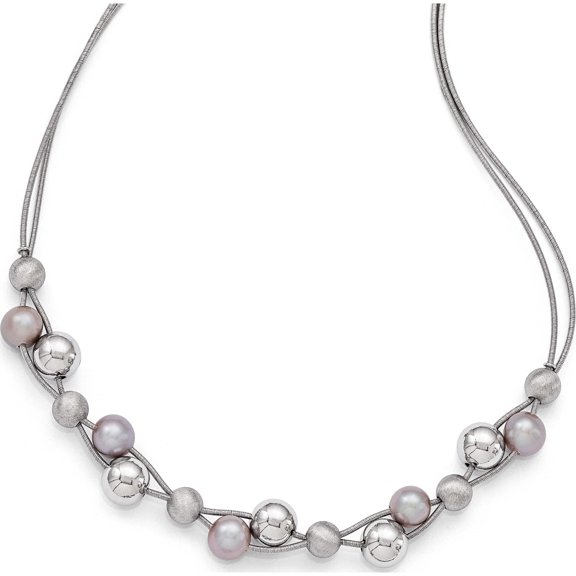 Sterling Silver Polished w/2.5in Extender Necklace