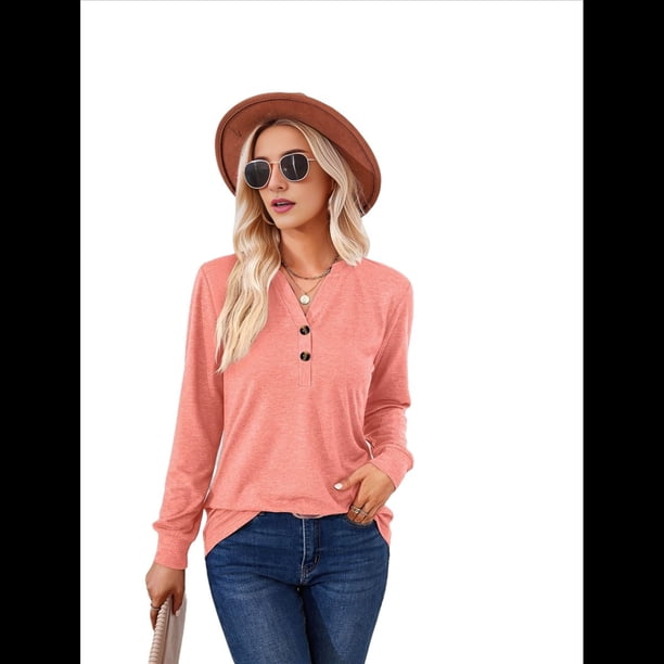 Camisa de Larga Rosa XL