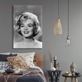 thumbnail image 2 of Rosework Framed Canvas Wall Art, 12x18 Inch, Marilyn Monroe Painting Classic Female Portrait Artwork for Living Room Bedroom Home Decor, Made In USA, 2 of 6