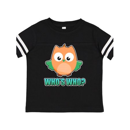 

Inktastic Whos Who with Cute Owl Gift Toddler Boy or Toddler Girl T-Shirt