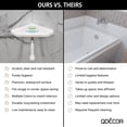 thumbnail image 3 of Questech Decor Shower Shelf, 5" Geo Lugged Footrest, Gray Matte, 3 of 8