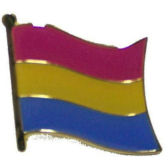 Pride Gone Wild LGBTQIA  Pansexual Gay Rainbow Lapel Pin