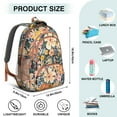 thumbnail image 5 of Pioneer Flower Backpack for School,Cute School Bag,Schoolbag with Adjustable Shoulder Straps & Padded Back,16.9 Inch, 5 of 5