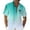 Mint Green@GC@, variant on CONZONE Mens Buttons Down Shirts Short Sleeve Beach Shirts for Men Trendy Gradient Color Lapel Soft Lightweight Summer Tops
