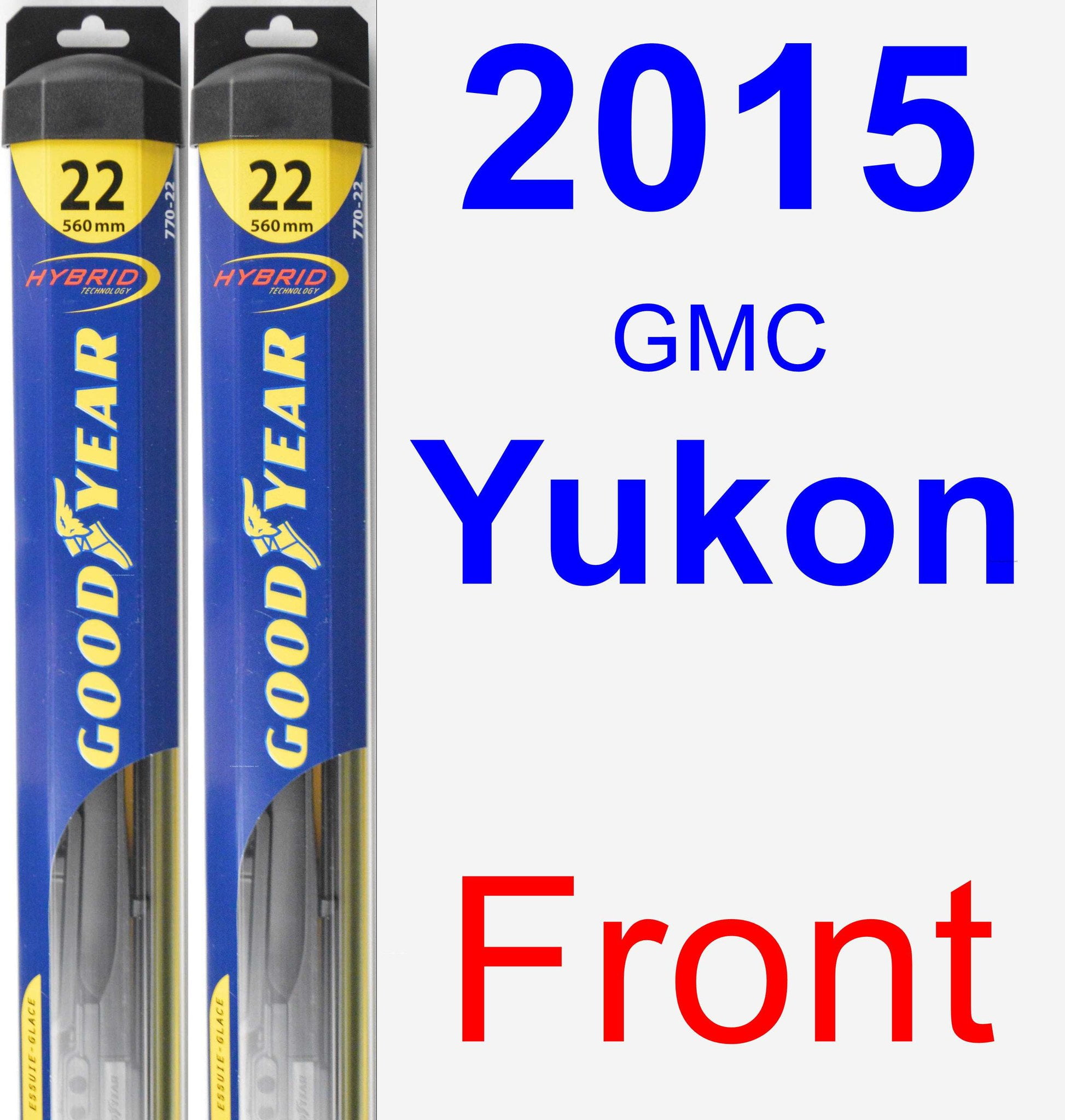 2015 GMC Yukon Wiper Blade Set/Kit (Front) (2 Blades) Hybrid