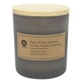 thumbnail image 1 of Hometrends 7.5oz Dark Amber & Peony Scented Frosted Jar Candle, 1 of 5