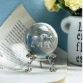 thumbnail image 4 of H&D 2.36in 3D Laser Elephant Crystal Ball Paperweight Figurine Home Art Decor Crafts, 4 of 7