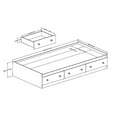 thumbnail image 4 of South Shore Savannah Twin Mates Bed with 3 Drawers, in Pure White, 4 of 8