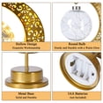 thumbnail image 4 of Lámpara de mesa LED con forma de luna, funciona con pilas, luz de noche mágica con forma de media luna, decoración para Ramadán, lámpara de noche para un cálido regalo de luz de luna, 4 of 4